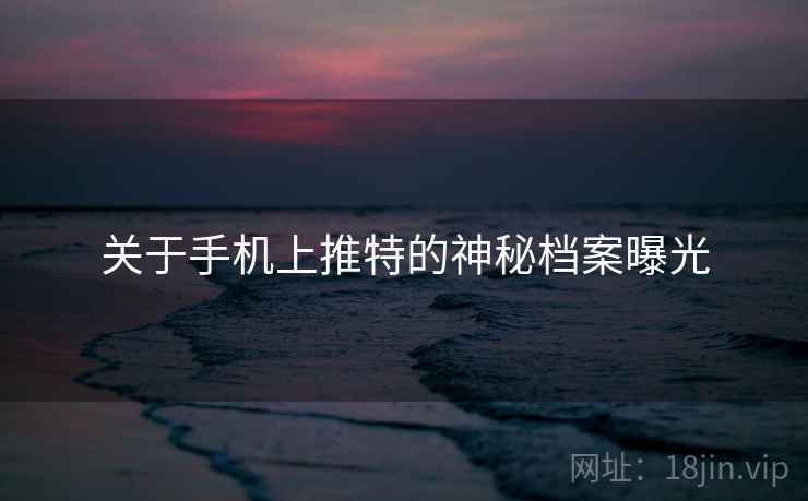关于手机上推特的神秘档案曝光