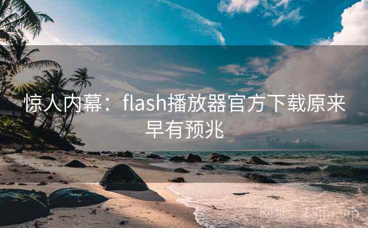 惊人内幕：flash播放器官方下载原来早有预兆